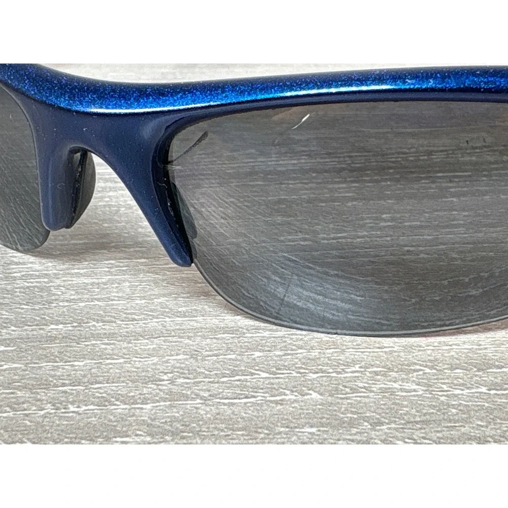 Revo Hitch RE4047-03 Mens Sunglasses Metallic Blue Polarized Wrap Sport USA Made